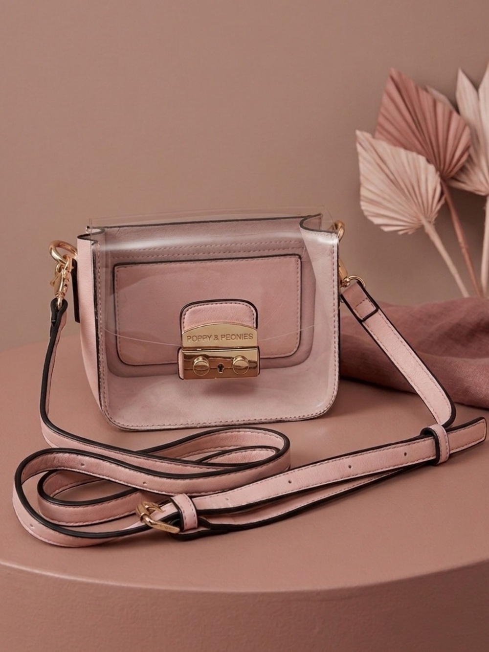 Poppy & Peonies Clear 2-in-1 Crossbody + Kylie Cosmic Pouch Bundle